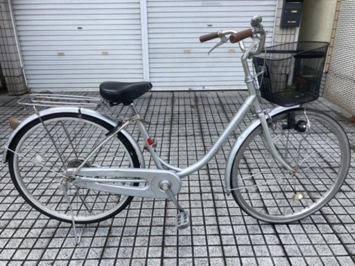 【26インチ自転車】ブリヂストン製　変速なし　カゴ、ライト新品❗️若林自転車　膳所店　SALE中❗️