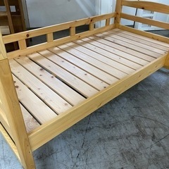 【愛品館 江戸川店】大川家具 檜 2段ベッド ID:153-018566-007の画像