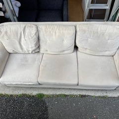 本日限定無料‼️3人掛けソファ✨️ ソファー アイボリー