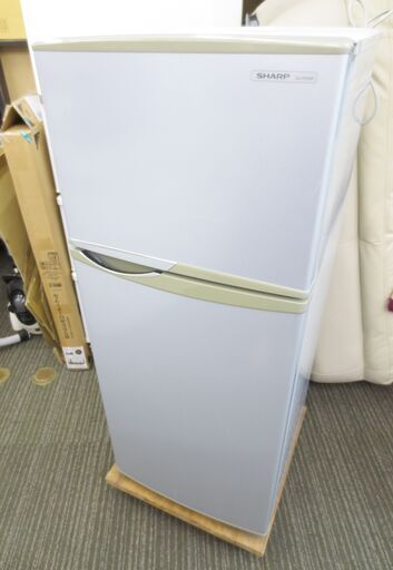 ■SHARP　2ドア冷蔵庫　118Ｌ　SJ-H12W-S　№．F19