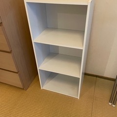 カラーボックス　白の画像