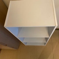 カラーボックス　白の画像