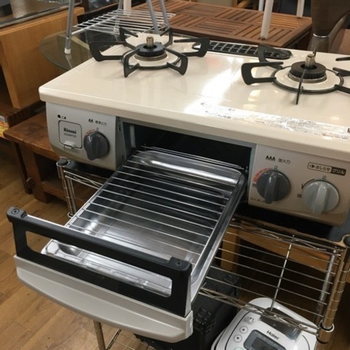 S218 ⭐ リンナイ 56cm 水無し片面焼グリル ガステーブル  KG34NPCBR⭐動作確認済⭐クリーニング済
