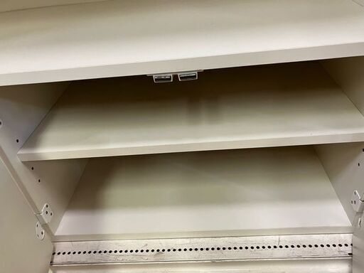 ⑥ リサイクルショップスターズ城西店 レンジ台 収納 食器 小型家電 ホワイト 可愛い