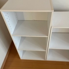 カラーボックス　2種　白の画像