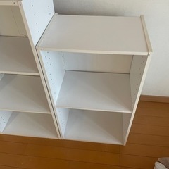 カラーボックス　2種　白の画像