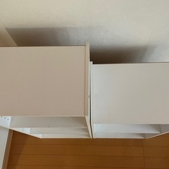 カラーボックス　2種　白の画像