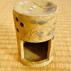 未使用　美品　和風　アロマポット　陶器　湯布院の森