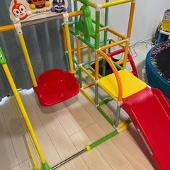 アンパンマンのジャングルジム&滑り台&ブランコ