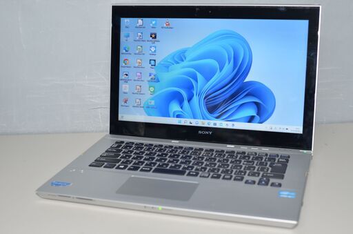 中古ノートパソコン Windows11+office 新品爆速SSD256GB SONY SVT14129CJS core i5-3337U/メモリ8GB/14インチ/WEBカメラ/無線/DVDマルチ