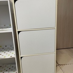 カラーボックス　ホワイト　2つの画像