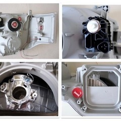 《値下げしました》【新品】ハイエース3型用　ヘッドライト　LED埋込済みの画像