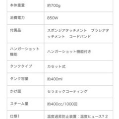 ●終了●衣類スチーマーの画像