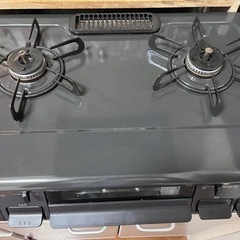 ガスコンロ、ふた口、プロパンガス用の画像