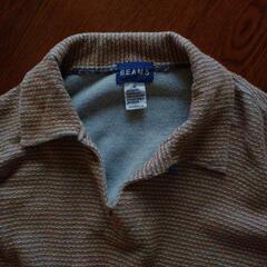 ビームス  襟付きコットン ニット 長袖の画像