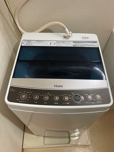 洗濯機　【Haier 5.5Kg 2018年製】※糸フィルター新品