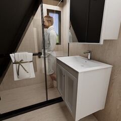 合掌造り　小屋　モジュラーハウス　MODEL HOUSE　の画像
