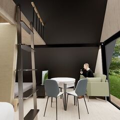 合掌造り　小屋　モジュラーハウス　MODEL HOUSE　の画像