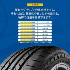 新品195/60R16☆組み換え工賃込み☆セレナ、ウィッシュ等にマックストレックM1の画像
