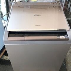 配送可能　日立 HITACHI BW-D10XTV N [ビートウォッシュ たて型洗濯乾燥機（10.0kg） 自動お掃除搭載 シャンパン]