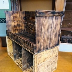 合計１万円＋送料で作って頂きました♡可愛いリメイクりんご箱の画像