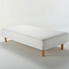 【5/2まで】無印良品　脚付マットレス　高密度ポケットコイル　ナチュラル２6ｃｍ脚セットの画像