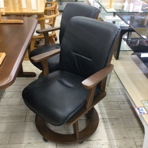 【✨回転式チェア❗️✨シックなブラウンカラー❗️✨】定価¥27,390  ダイニング5点セット  回転式チェア  キャスター付き  ダ
