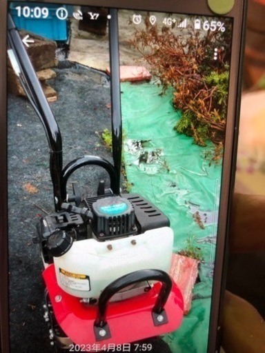決まりました　耕運機