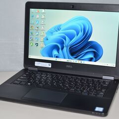 中古良品ノートパソコン 12.5インチ DELL Latitude E5270 Windows11 高性能六世代Core i7-6600U メモリー8GB 新品爆速SSD512GB 無線