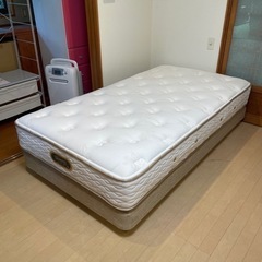 【超美品‼️】定価29万♪ シモンズ セミダブルベッド ワイドシングル ビューティーレストプレミアム 