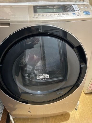 日立　ドラム洗濯機《大幅値下げ！》＋洗濯上のラック