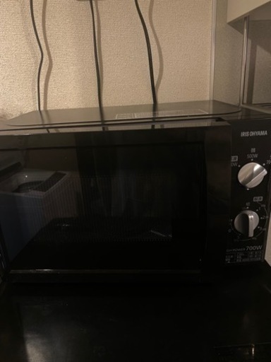アイリスオーヤマ　電子レンジ　ブラック