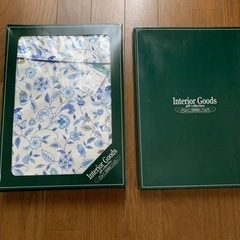 花柄エプロン新品箱入りの画像