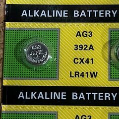 ②新品お買い得価格　LR41 アルカリボタン電池 100個セット　１シート10個入りをまとめて10セット AG3 92A CX41 LR41 の画像