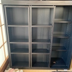 スライド式2列本棚②、商談中の画像