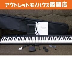 小型電子ピアノ 88鍵盤 Longeye ブラック 2022年製 持ち運び可能 付属品・J-POPピアノ楽譜あり 充電式　西岡店の画像