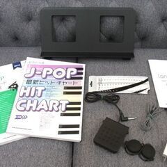 小型電子ピアノ 88鍵盤 Longeye ブラック 2022年製 持ち運び可能 付属品・J-POPピアノ楽譜あり 充電式　西岡店の画像