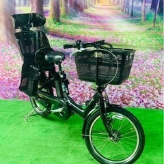 ❽ 5006子供乗せ電動アシスト自転車ブリヂストン3人乗り対応20インチ