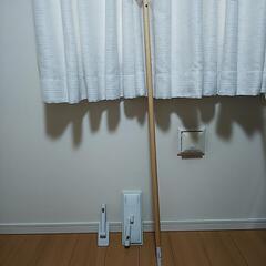 無印良品の木製ポール110㎝、ヘッド2種類