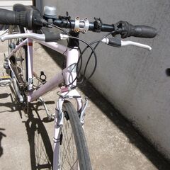 4/28　18時まで出品　ブリヂストン Orby(オルビー) BY48 アルミ 480mm 2X7S 27型 クロスバイク　ジャンク品　要整備 現状格安の画像