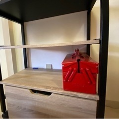 引出し付き耐熱天板キッチンワゴン　マノアの画像