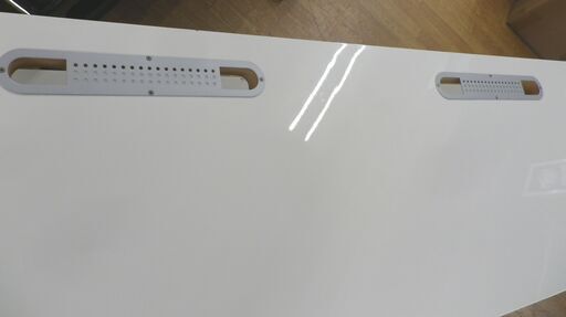 テレビボード ワイド 幅157㎝ 高さ58㎝ 奥行43.5㎝ 引出し×2 ガラス扉×2 ホワイト エナメル TVボード AVボード 西
