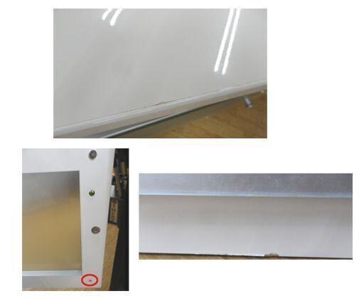 テレビボード ワイド 幅157㎝ 高さ58㎝ 奥行43.5㎝ 引出し×2 ガラス扉×2 ホワイト エナメル TVボード AVボード 西