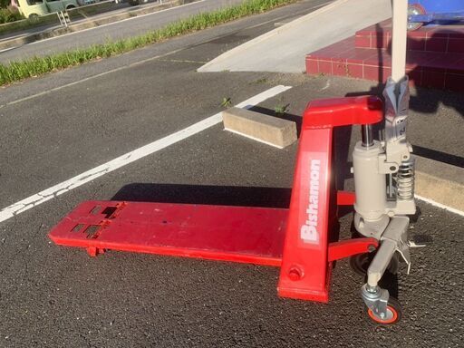 【エコツール豊田インター店】スギヤス ビシャモン ハンドパレットトラック 1本フォークタイプ BM08M-1F【愛知県/豊田インター店/工具】