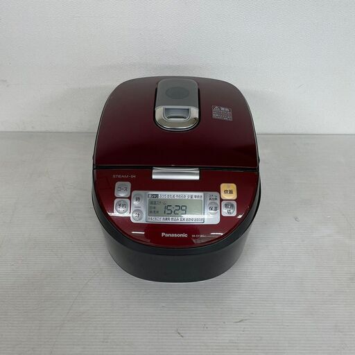 【Panasonic】 パナソニック スチーム IH 炊飯器 ジャー 1.8L SR-SY185J ルージュブラック 2016年製