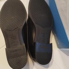 HARUTA　ローファー　黒　新品　23EEの画像