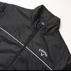 キャロウェイ ロゴ刺繍 中綿 ゴルフジャケット L ブラック Callaway ブルゾン メンズ の画像