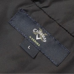 キャロウェイ ロゴ刺繍 中綿 ゴルフジャケット L ブラック Callaway ブルゾン メンズ の画像