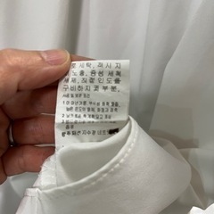 韓国製　ホワイトシャツ　Mサイズの画像