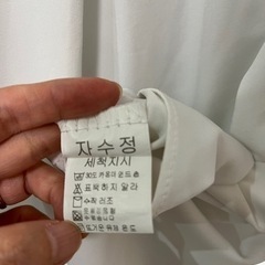 韓国製　ホワイトシャツ　Mサイズの画像